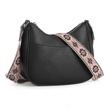 Generic Women's PU Leather Zipper Sling Bag (Black)