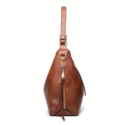 Generic Women's PU Leather Zipper Handbag