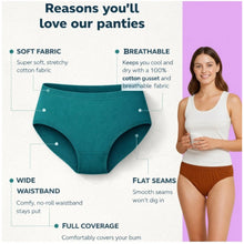 Generic Pack of_6 Women's Cotton Solid Hipster Panty (Multicolor)