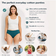 Generic Pack of_12 Women's Cotton Solid Hipster Panty (Multicolor)