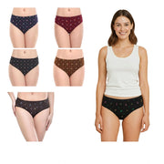 Generic Pack of_6 Women's Cotton Printed Hipster Panty (Multicolor)