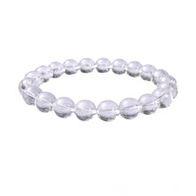 Generic Natural Crystal 8mm Clear Quartz Bracelet (White)