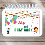 Generic Mini Busy Book – Early Learning Activity Book for Kids (2–4 Years, Multicolor)