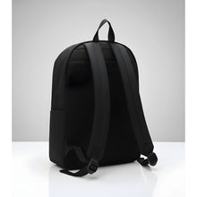 Generic Unisex PU Leather Solid Medium Zipper Backpack (Black)