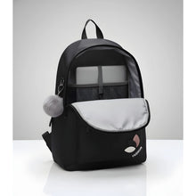 Generic Unisex PU Leather Solid Medium Zipper Backpack (Black)
