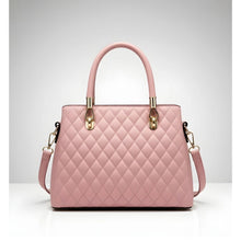 Generic Women's PU Leather Solid Shoulder Zipper Handbag (Pink)