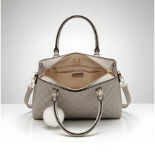 Generic Women's PU Leather Solid Shoulder Zipper Handbag (Grey)