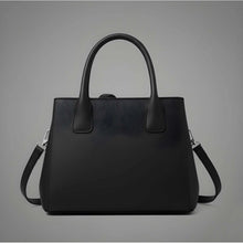 Generic Women's PU Leather Solid Shoulder Zipper Handbag (Black)