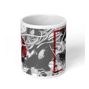 Generic Anime Erased Head Ceramic Printed Coffee Mug (White)