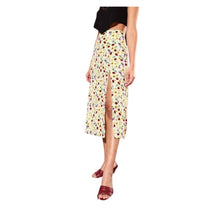 Generic Women's Polyester Floral Side Zip Skirt (Multicolor)