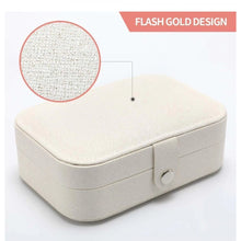Generic PU Leather Solid Jewelry Storage Box (White-Cream)