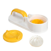 Generic Plastic Solid Dumpling Maker Mold Press (Yellow-White)