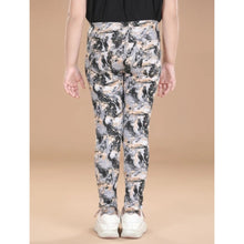 Generic Girl's Cotton Lycra Floral Elasticated Jeggings (Multicolor)
