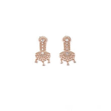Generic Women's Brass Silver Plated Drop Earrings (White)