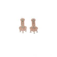 Generic Women's Brass Silver Plated Drop Earrings (Turquoise)