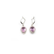 Generic Women's Brass Silver Plated Pendant Set (Pink)
