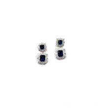 Generic Women's Brass Silver Plated Pendant Set (Blue)