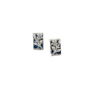 Generic Women's Brass Silver Plated Pendant Set (Blue)