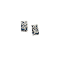 Generic Women's Brass Silver Plated Pendant Set (Blue)