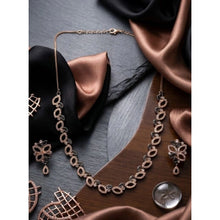 Generic Women's Brass Silver Plated Necklace set (Silver)