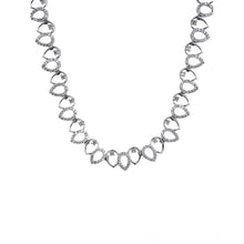 Generic Women's Brass Silver Plated Necklace set (Silver)