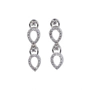 Generic Women's Brass Silver Plated Necklace set (Silver)