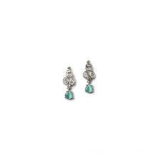 Generic Women's Brass Silver Plated Necklace set (Turquoise)