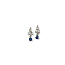 Generic Women's Brass Silver Plated Necklace set (Blue)