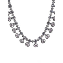 Generic Women's Brass Silver Plated Necklace set (White)