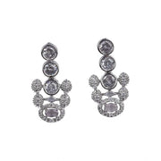 Generic Women's Brass Silver Plated Necklace set (White)