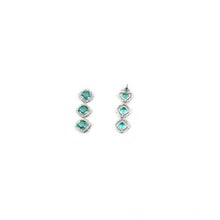 Generic Women's Brass Silver Plated Necklace set (Green)