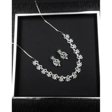Generic Women's Brass Silver Plated Necklace set (Turquoise)