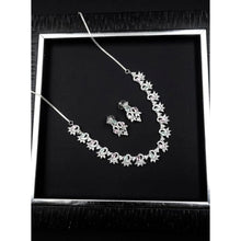 Generic Women's Brass Silver Plated Necklace set (Multicolor)
