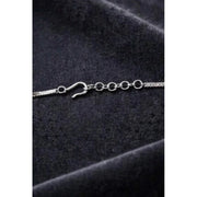 Generic Women's Brass Silver Plated Necklace set (Silver)