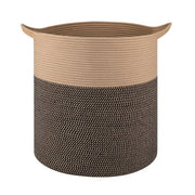 Generic Cotton 12x14 Inch - Mix Storage Basket For Clothes With Out Lid (Dark-Brown)