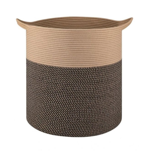 Generic Cotton 12x14 Inch - Mix Storage Basket For Clothes With Out Lid (Dark-Brown)