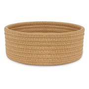 Generic Cotton 8x3 Inch Round 1 Pcs Bedside Organizer With Out Lid (Beige)