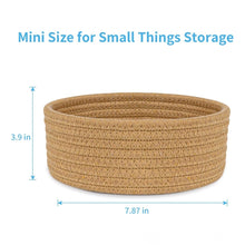 Generic Cotton 8x3 Inch Round 1 Pcs Bedside Organizer With Out Lid (Beige)