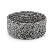 Generic Cotton 8x3 Inch Kidi Round 1 Pcs Bedside Organizer With Out Lid (Black)