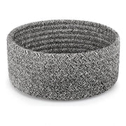 Generic Cotton 8x3 Inch Kidi Round 1 Pcs Bedside Organizer With Out Lid (Black)