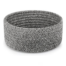 Generic Cotton 8x3 Inch Kidi Round 1 Pcs Bedside Organizer With Out Lid (Black)