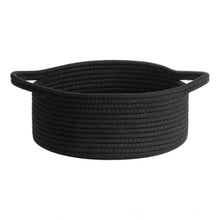 Generic Cotton 8x3 Inch Round Bedside Organizer With Out Lid (Black)