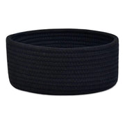 Generic Cotton 8x3 Inch Round 1 Pcs Bedside Organizer With Out Lid (Black)