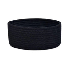 Generic Cotton 8x3 Inch Round 1 Pcs Bedside Organizer With Out Lid (Black)