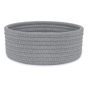 Generic Cotton 8x3 Inch Round 1 Pcs Bedside Organizer With Out Lid (Gray)