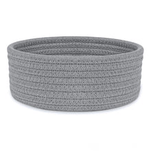 Generic Cotton 8x3 Inch Round 1 Pcs Bedside Organizer With Out Lid (Gray)