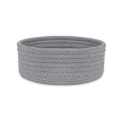 Generic Cotton 8x3 Inch Round 1 Pcs Bedside Organizer With Out Lid (Gray)