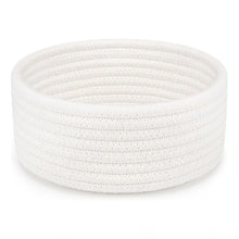 Generic Cotton 8x3 Inch Round 1 Pcs Bedside Organizer With Out Lid (White)