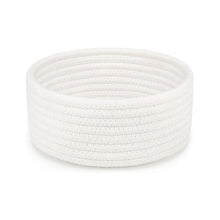 Generic Cotton 8x3 Inch Round 1 Pcs Bedside Organizer With Out Lid (White)