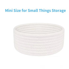 Generic Cotton 8x3 Inch Round 1 Pcs Bedside Organizer With Out Lid (White)